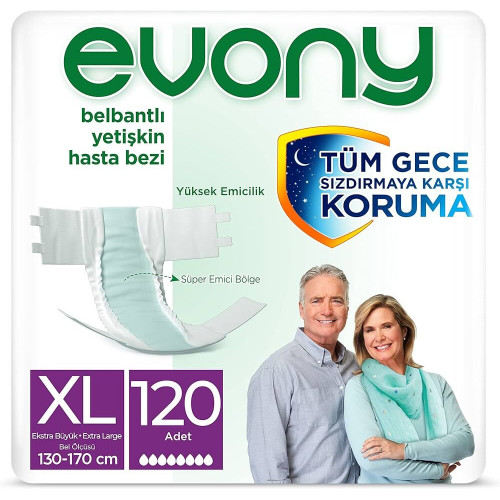 Evony Belbantlı Yetişkin Hasta Bezi XL Evony Belbantlı Yetişkin Hasta Bezi XL