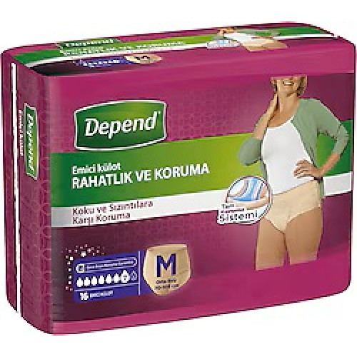 Depend Emici Külot M-L-XL Depend Emici Külot M-L-XL