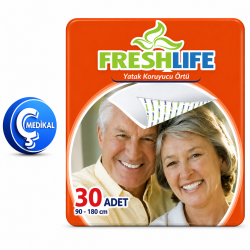 Freshlife Hasta Altı Yatak Koruyucu 90 x 180 30'Lu Freshlife Hasta Altı Yatak Koruyucu 90 x 180 30'Lu