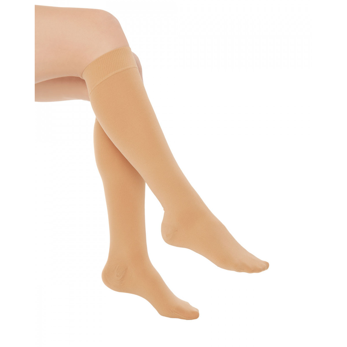 Diz Altı Varis Çorabı Burnu Kapalı CCL2